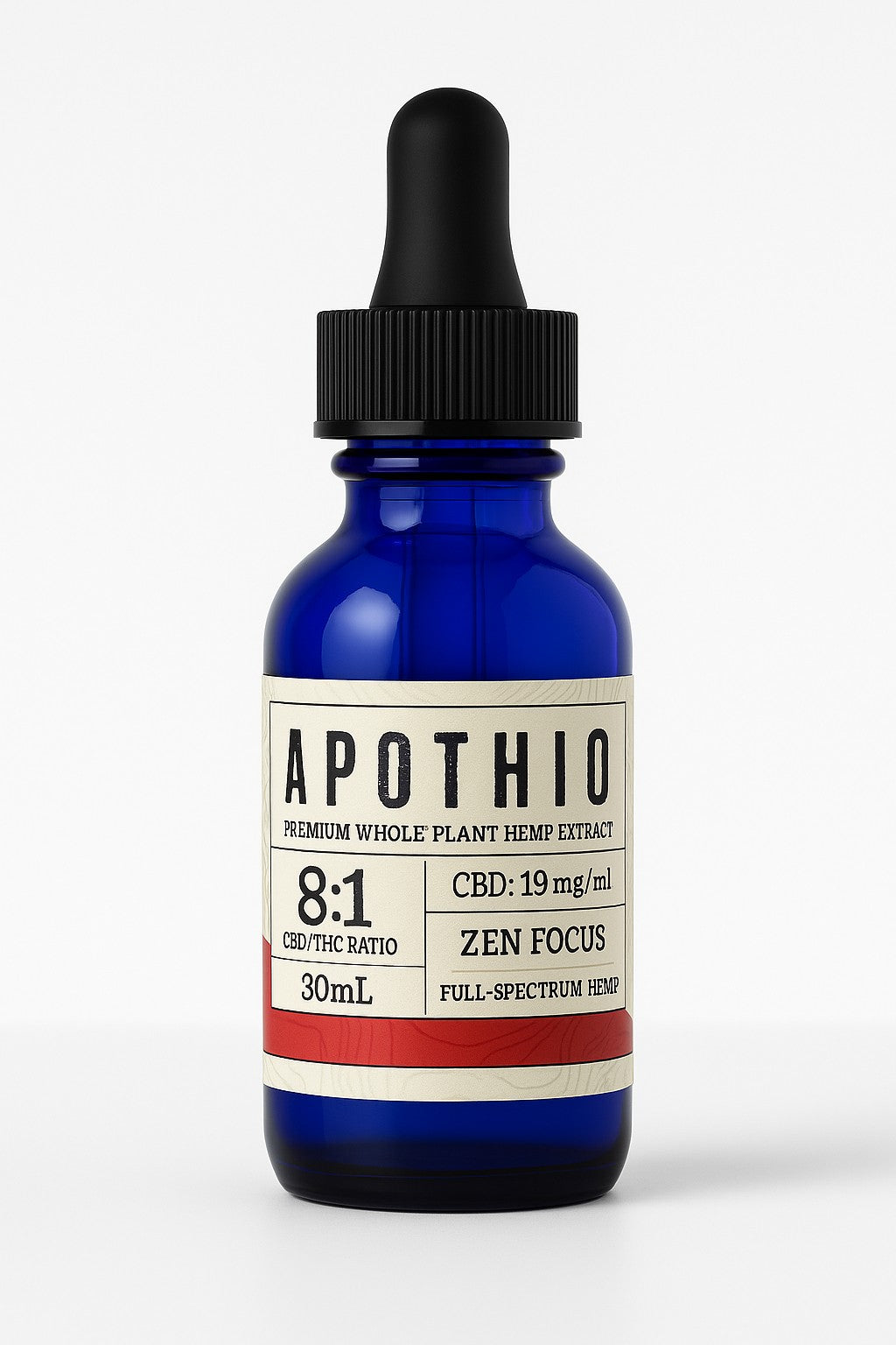 8:1 – Zen Focus Full-Spectrum Hemp Oil 570mg/CBD